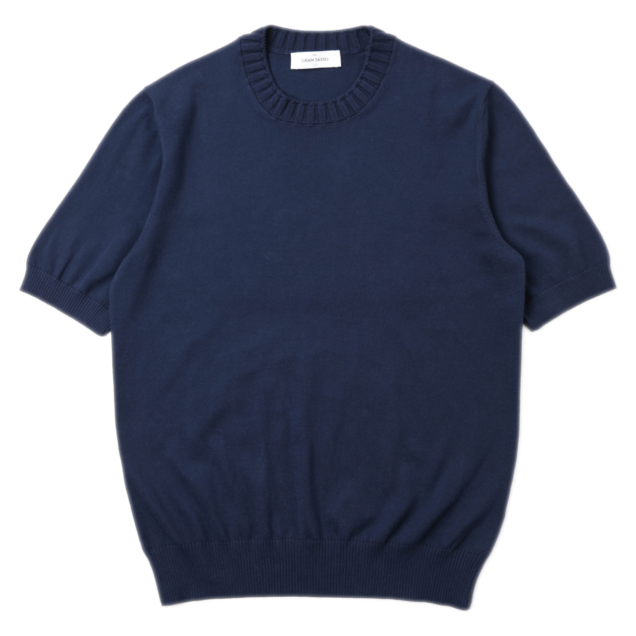 Gran Sasso グランサッソ ニット Tシャツ ハイゲージ コットン
